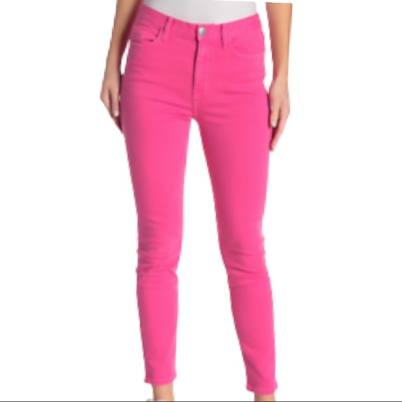 Current Elliott x Anthropologie Ultra High Waist Skinny 10 | 30 Dark Pink Jeans - Picture 9 of 12